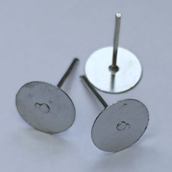Fülbevaló alap - bedugós - 8 mm - 1 pár