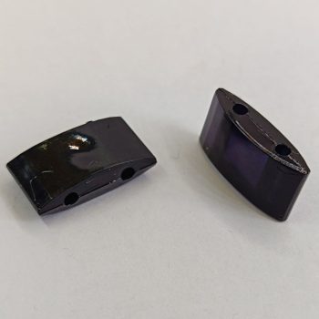 Carrier gyöngy - 17 x 9 x 5 mm - Fekete