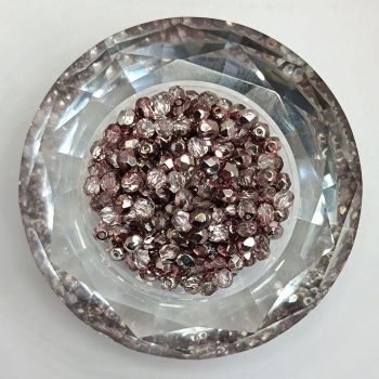 Cseh csiszolt gyöngy - 4 mm - Crystal 45204