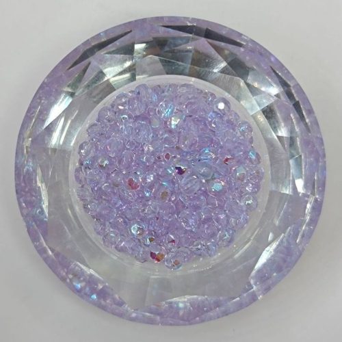 Cseh csiszolt gyöngy - 4 mm - Alexandrite AB
