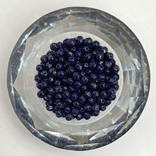 Cseh csiszolt gyöngy - 4 mm - Lapis