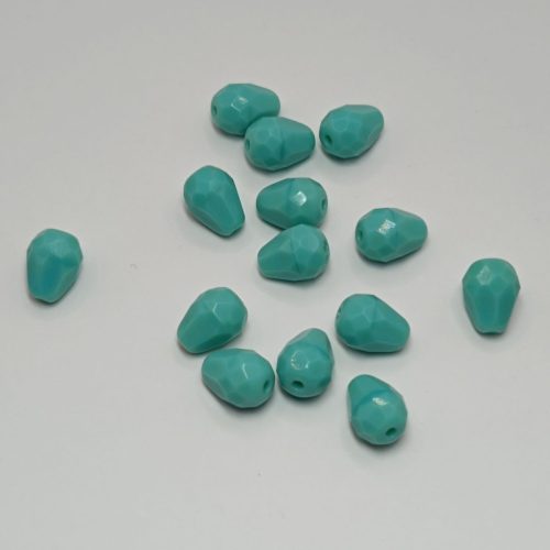 Cseh csiszolt csepp alakú gyöngy 9 x 7 mm Olivine
