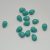 Cseh csiszolt csepp alakú gyöngy 9 x 7 mm Turquoise
