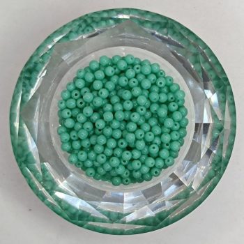 Cseh préselt golyó - 3 mm - Turquoise - 60 db 