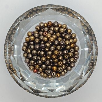 Cseh préselt golyó - 4 mm - Metallic Mix - 40 db 