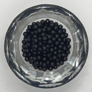 Cseh préselt golyó - 4 mm - Metallic Black - 40 db 