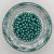 Cseh préselt golyó - 4 mm - Alabaster Metallic Emerald - 40 db 