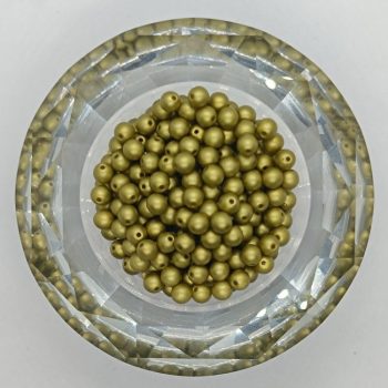 Cseh préselt golyó - 4 mm - Alabaster - 40 db 