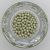 Cseh préselt golyó - 4 mm - Chalk White Mint Luster - 40 db 