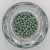 Cseh préselt golyó - 4 mm - Chalk White Teal Luster - 40 db 