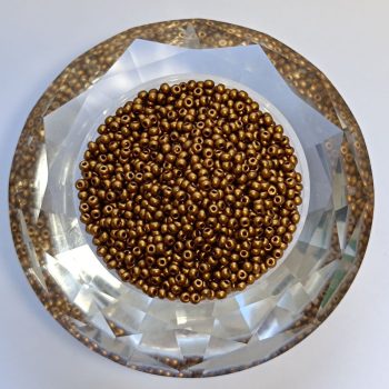 Cseh kásagyöngy 11/0 - Brass Gold