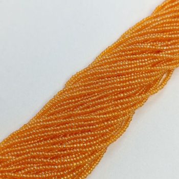 Cseh kásagyöngy 15/0 - Transparent Orange