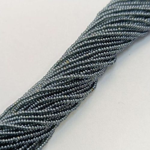 Cseh kásagyöngy 15/0 - Transparent Gunmetal Grey