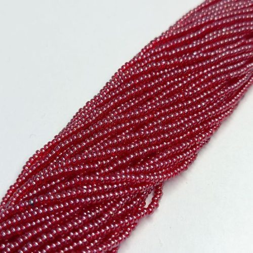 Cseh kásagyöngy 15/0 - Transparent Red
