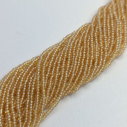 Cseh kásagyöngy 15/0 - Transparent Gold