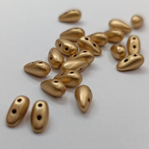 DropDuo - 3 x 6 mm - Aztek Gold - 2 lyukú