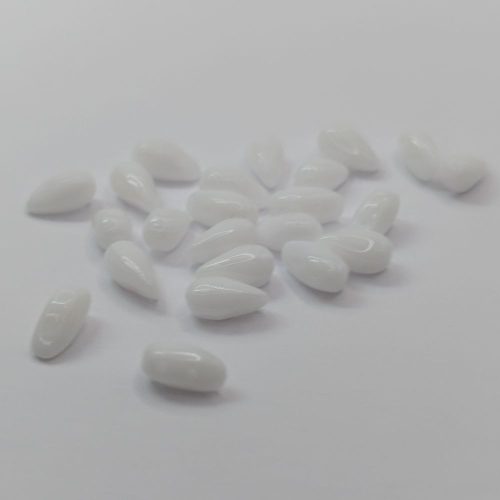 DropDuo - 3 x 6 mm - Chalk White - 2 lyukú