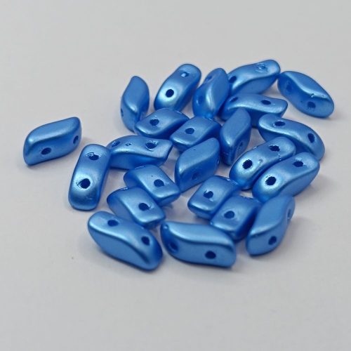 StormDuo - 3 x 7 mm - Alabaster Pastel Turquoise - 2 lyukú