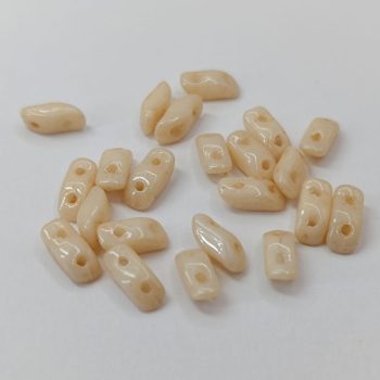   StormDuo - 3 x 7 mm - Chalk White Champagne Luster - 2 lyukú