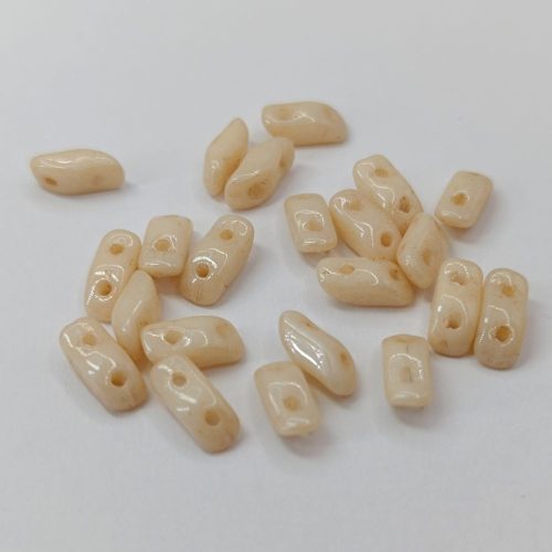 StormDuo - 3 x 7 mm - Chalk White Champagne Luster - 2 lyukú