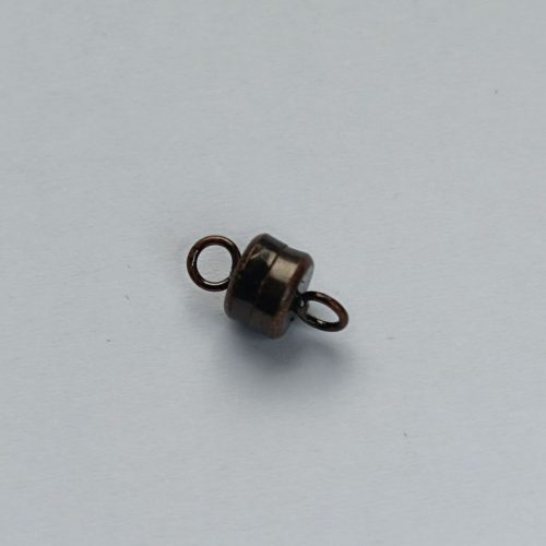 Mágneskapocs - antik bronz színű - 6 mm