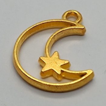 Hold medál - arany - 18 x 13 mm