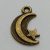 Fém Hold medál - bronz - 17 x 10 mm