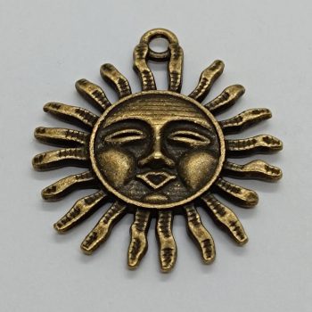 Fém Nap - medál - bronz - 33 x 29 mm