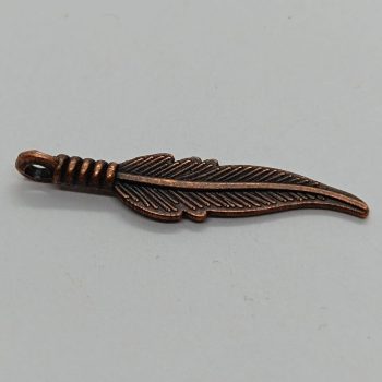 Fém toll medál - bronz- 31 x 16 mm