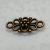 Fém köztes elem - bronz - 16 x 8 mm
