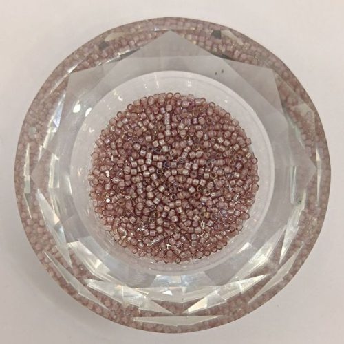 Miyuki delica 11/0 -  White Lined Smoky Amethyst