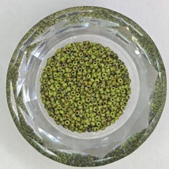 Miyuki kásagyöngy 11/0 - Opaque Picasso Chartreuse