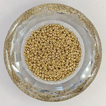 Miyuki kásagyöngy 11/0 - Duracoat Galvanized Pale Gold