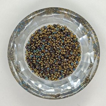 Miyuki kásagyöngy 11/0 - Crystal Golden Rainbow