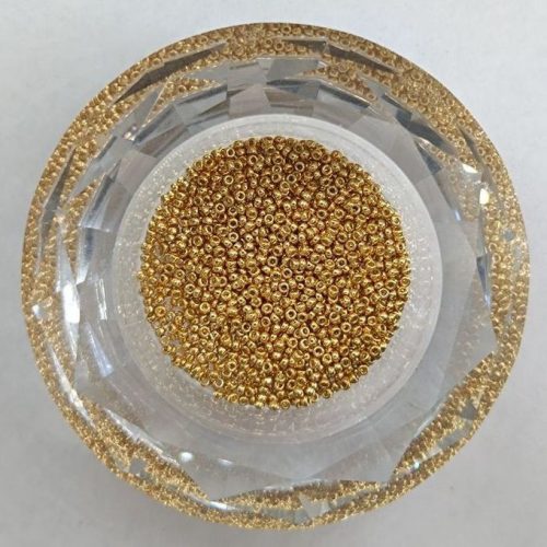 Miyuki kásagyöngy 15/0 - Duracoat Galvanized Gold