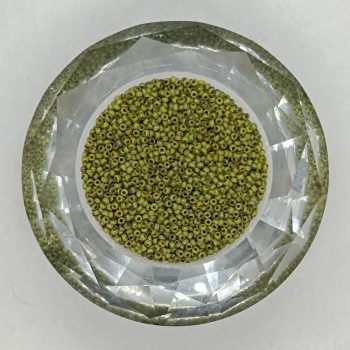 Miyuki kásagyöngy 15/0 -  Opaque Picasso Chartreuse