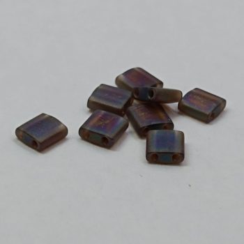 Miyuki tila gyöngy - Matted Transp Brown AB