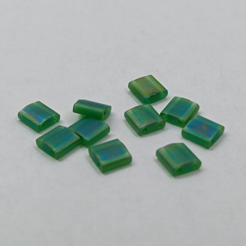 Miyuki tila gyöngy - Matted Transp Green AB 