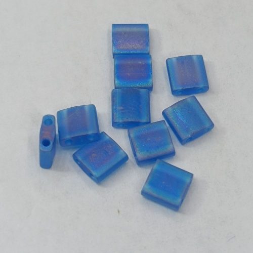 Miyuki tila gyöngy - Matted Transp Capri Blue AB 