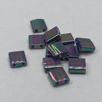 Miyuki tila gyöngy - Opaque Luster Purple Gray Rainbow 