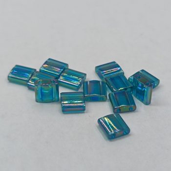 Miyuki tila gyöngy - Transparant AB Teal