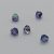 Preciosa Bicone gyöngy - Tanzanite AB - 4 mm