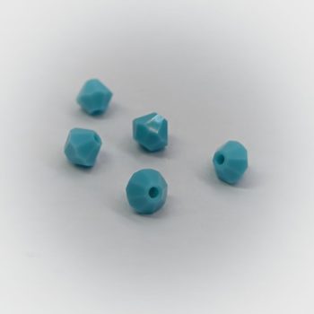 Preciosa Bicone gyöngy - Turquoise - 4 mm