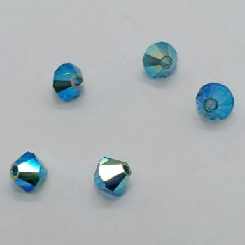 Preciosa Bicone gyöngy - Indicolite 2x AB - 4 mm