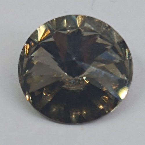 Preciosa Rivoli kristály SS47 - Black Diamond - 10,7 mm