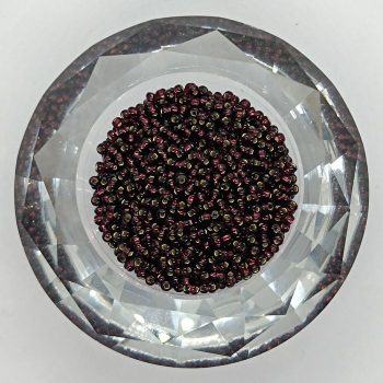 Preciosa kásagyöngy 10/0 - Silver Lined Dark Amethyst