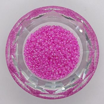   Preciosa kásagyöngy 10/0 - Colour Lined Violet Crystal  - Rainbow