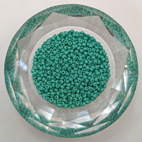 Preciosa kásagyöngy 10/0 - Opaque Green Turquoise