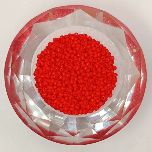 Preciosa kásagyöngy 10/0 - Opaque Red Coral