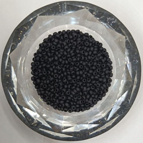 Preciosa kásagyöngy 10/0 - Matt Black